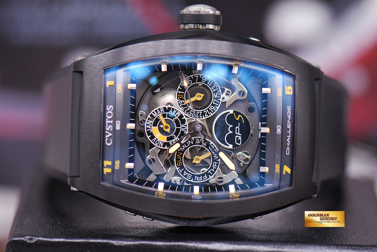 [SOLD] CVSTOS QP-S CHALLENGE PERPETUAL CALENDAR MOONPHASE PVD BLACK AUTOMATIC LIMITED EDITION (MINT)
