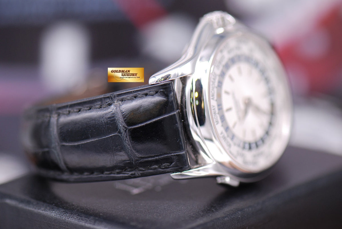 [SOLD] PATEK PHILIPPE WORLD TIME 18K WHITE GOLD AUTOMATIC 5110G (NEAR MINT)