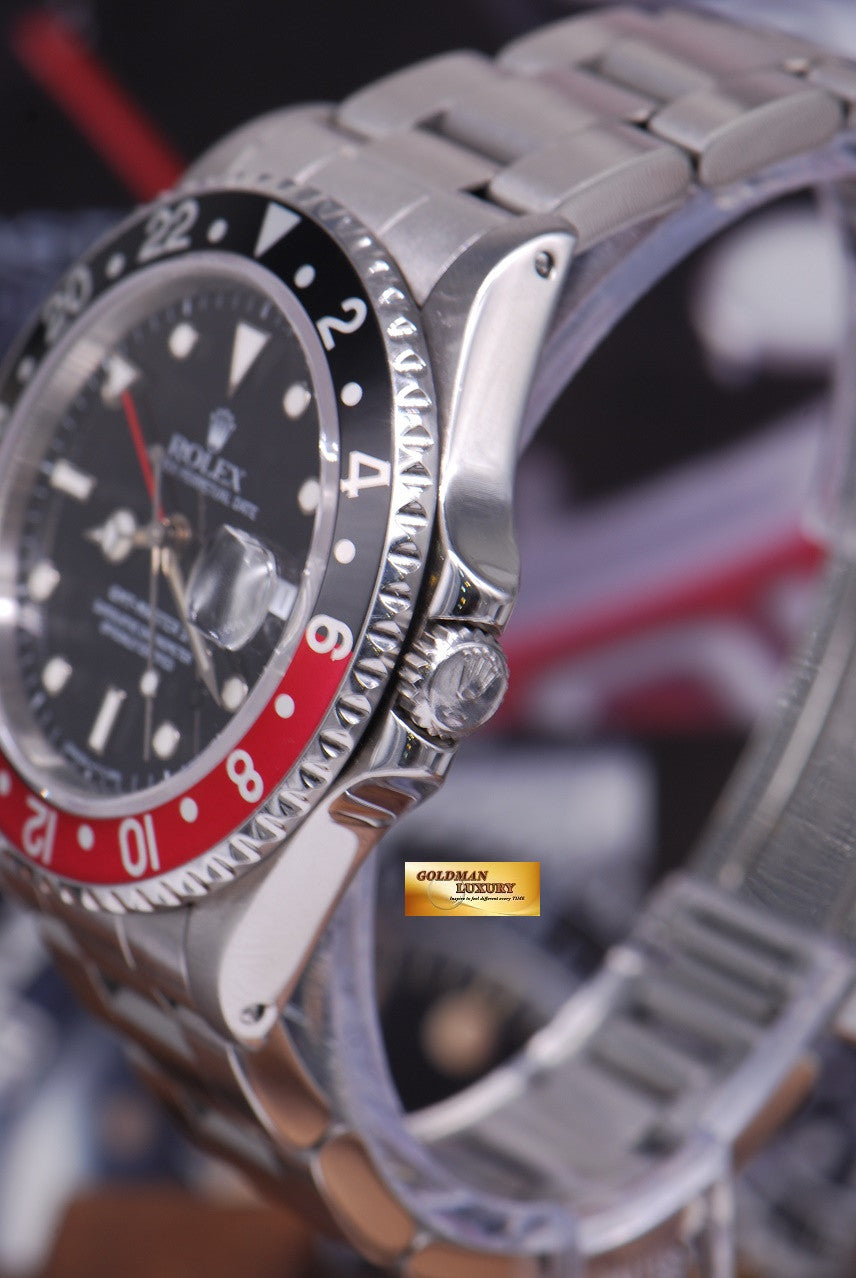 [SOLD] ROLEX OYSTER PERPETUAL GMT-MASTER II "COKE" BEZEL Ref 16710 (MINT)