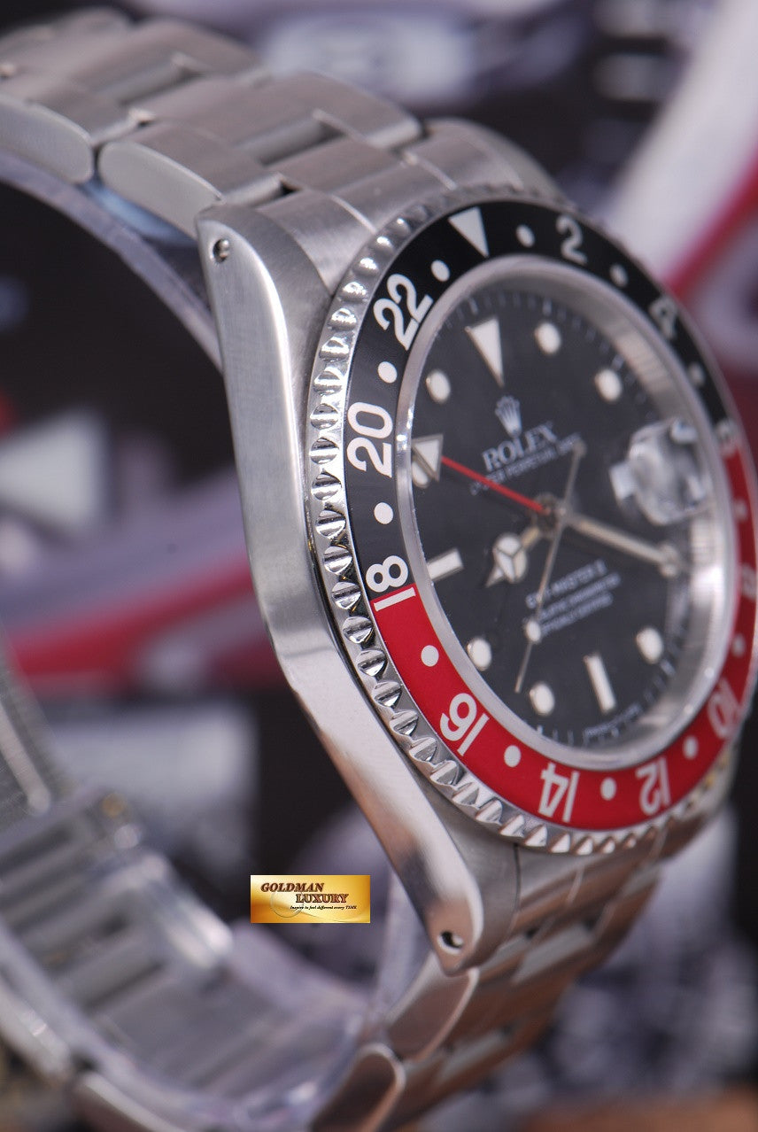 [SOLD] ROLEX OYSTER PERPETUAL GMT-MASTER II "COKE" BEZEL Ref 16710 (MINT)