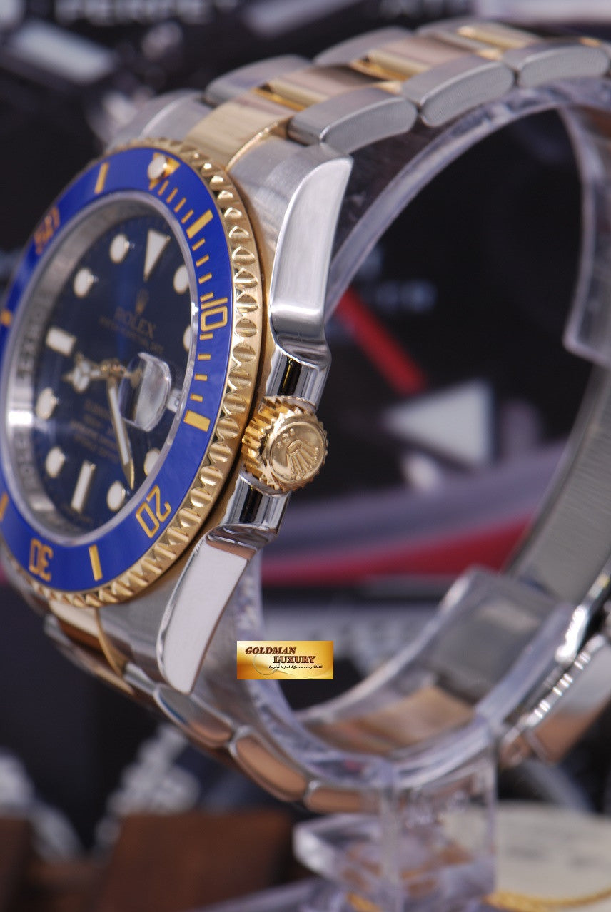 [SOLD] ROLEX OYSTER PERPETUAL SUBMARINER BLUE HALF-GOLD CERAMIC Ref 116613LB (MINT)