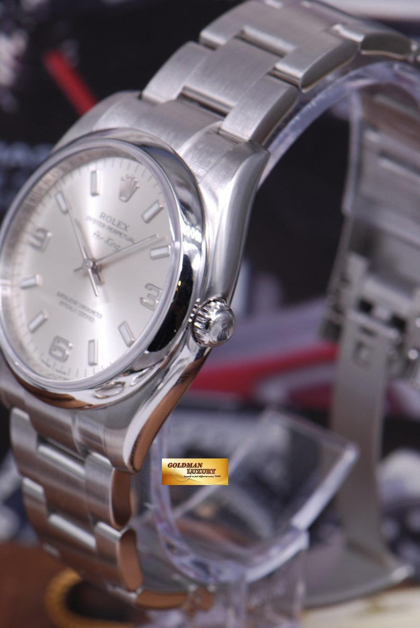 [SOLD] ROLEX OYSTER AIR-KING 35mm Ref 114200 SILVER (MINT)