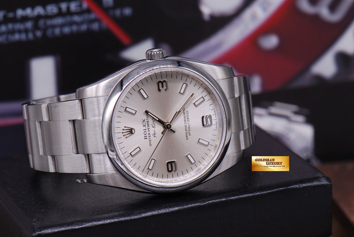 [SOLD] ROLEX OYSTER AIR-KING 35mm Ref 114200 SILVER (MINT)