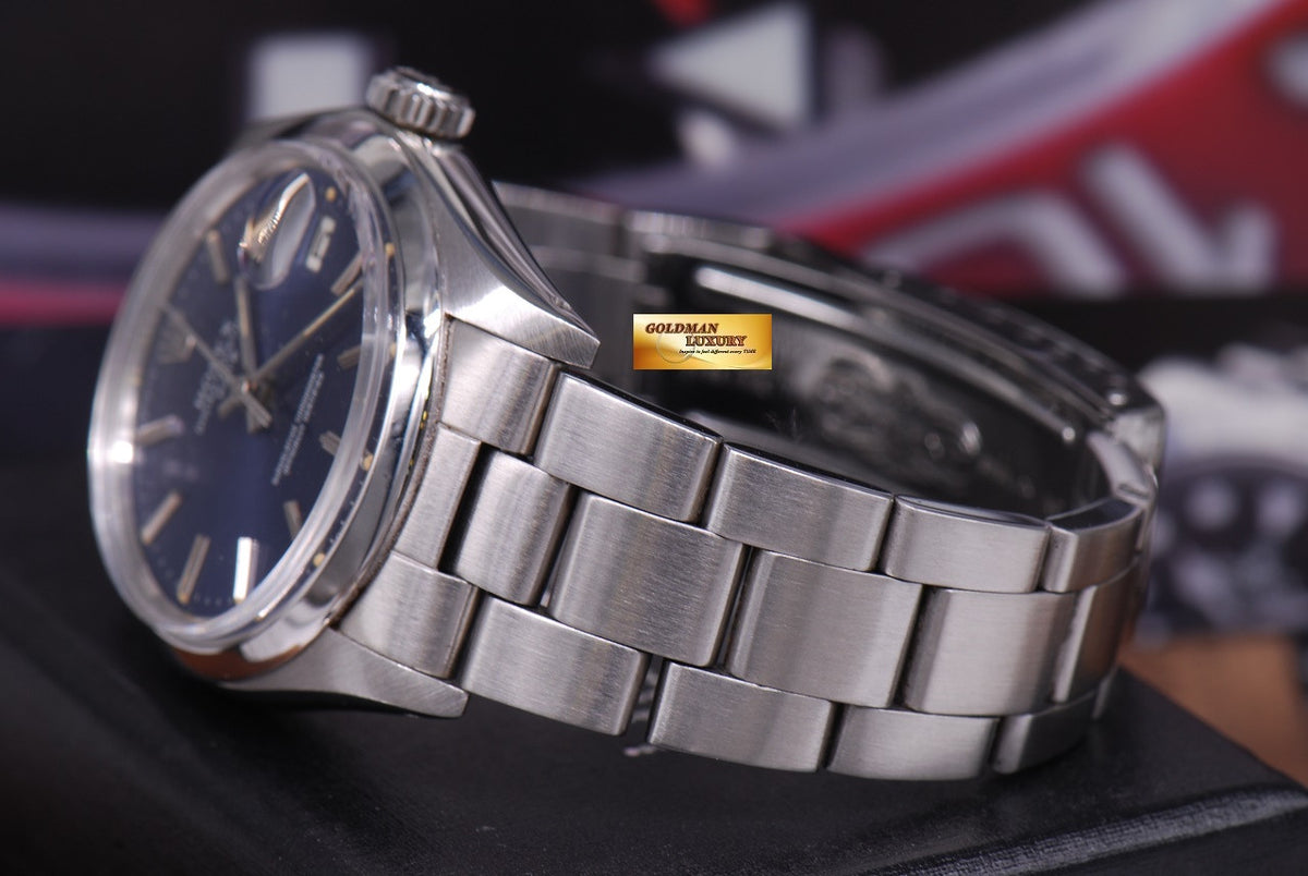 [SOLD] ROLEX OYSTER PERPETUAL DATE 35mm Ref 1500 BLUE (NEAR MINT)
