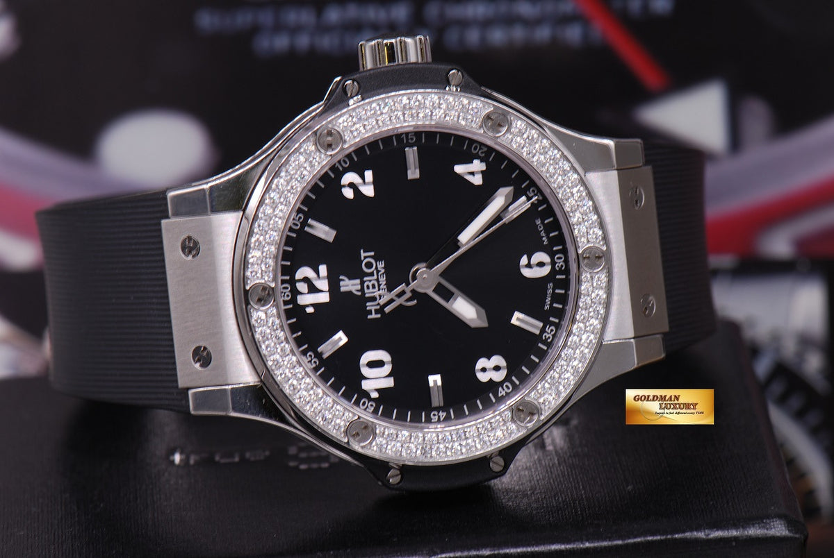 [SOLD] HUBLOT BIG BANG 41mm LADIES DIAMONDS BEZEL QUARTZ 361.SX.1270.RX (MINT)