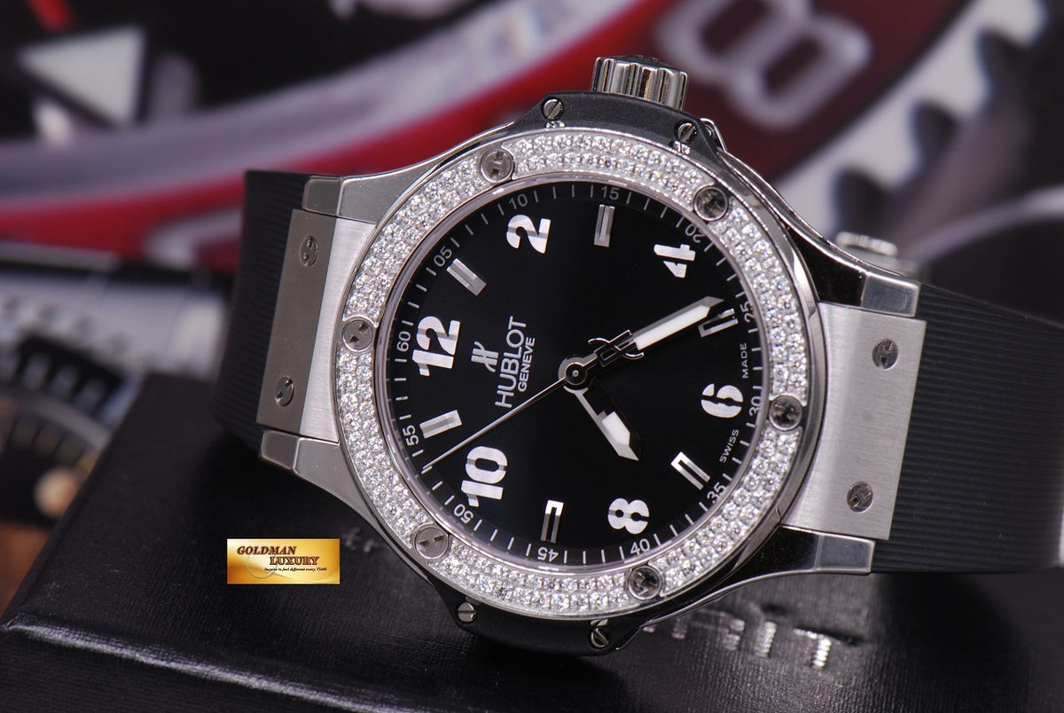 [SOLD] HUBLOT BIG BANG 41mm LADIES DIAMONDS BEZEL QUARTZ 361.SX.1270.RX (MINT)