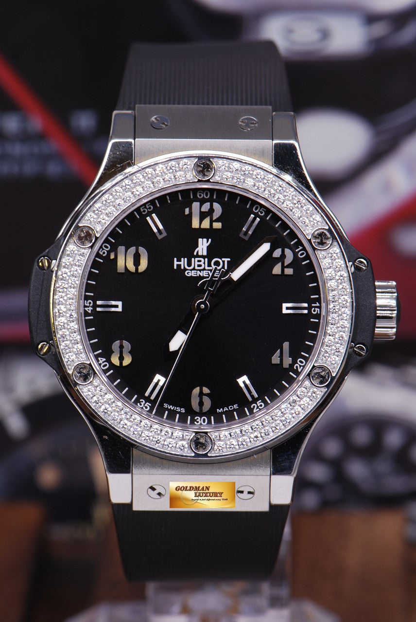 [SOLD] HUBLOT BIG BANG 41mm LADIES DIAMONDS BEZEL QUARTZ 361.SX.1270.RX (MINT)