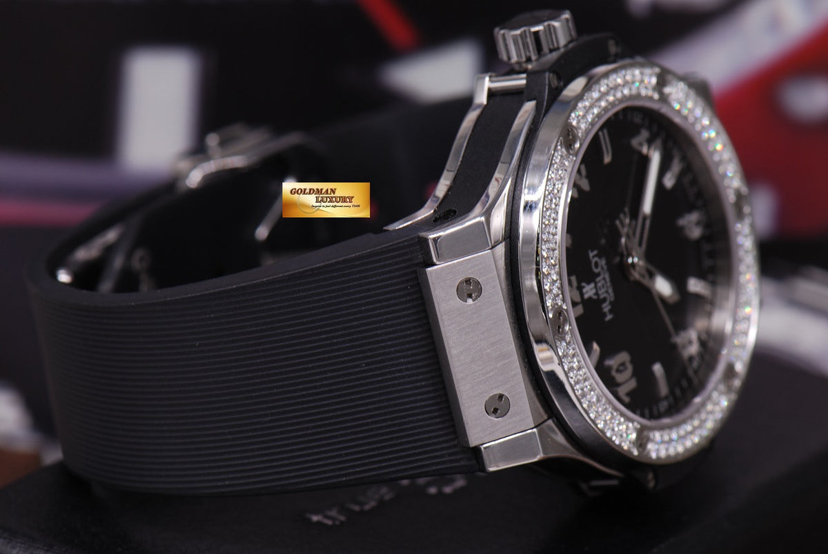 [SOLD] HUBLOT BIG BANG 41mm LADIES DIAMONDS BEZEL QUARTZ 361.SX.1270.RX (MINT)