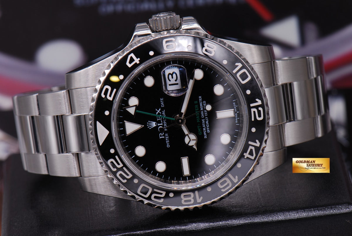 [SOLD] ROLEX OYSTER PERPETUAL GMT-MASTER II CERAMIC BLACK (MINT)