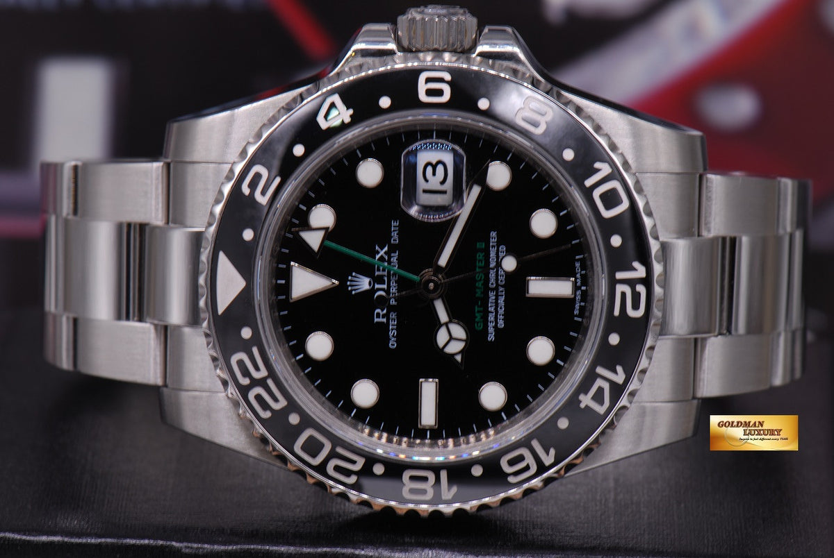 [SOLD] ROLEX OYSTER PERPETUAL GMT-MASTER II CERAMIC BLACK (MINT)