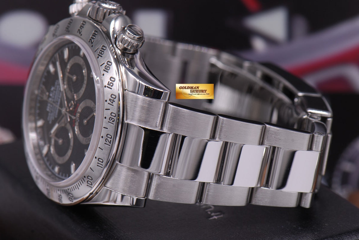 [SOLD] ROLEX OYSTER PERPETUAL DAYTONA STAINLESS STEEL CHRONOGRAPH BLACK Ref : 116520 (MINT)