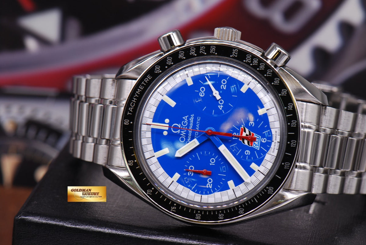 [SOLD] OMEGA SPEEDMASTER “KART RACING” BLUE CHRONOGRAPH 38mm AUTOMATIC (MINT)