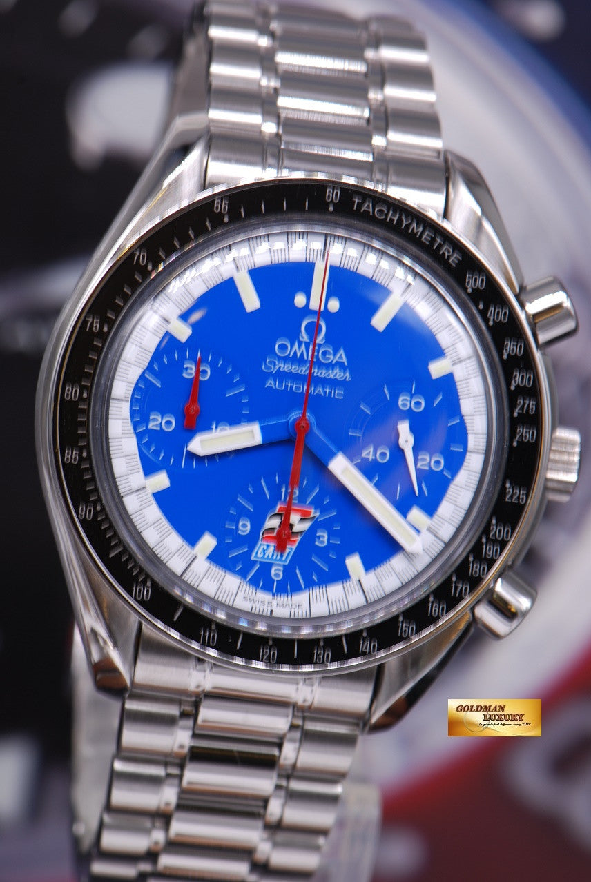[SOLD] OMEGA SPEEDMASTER “KART RACING” BLUE CHRONOGRAPH 38mm AUTOMATIC (MINT)