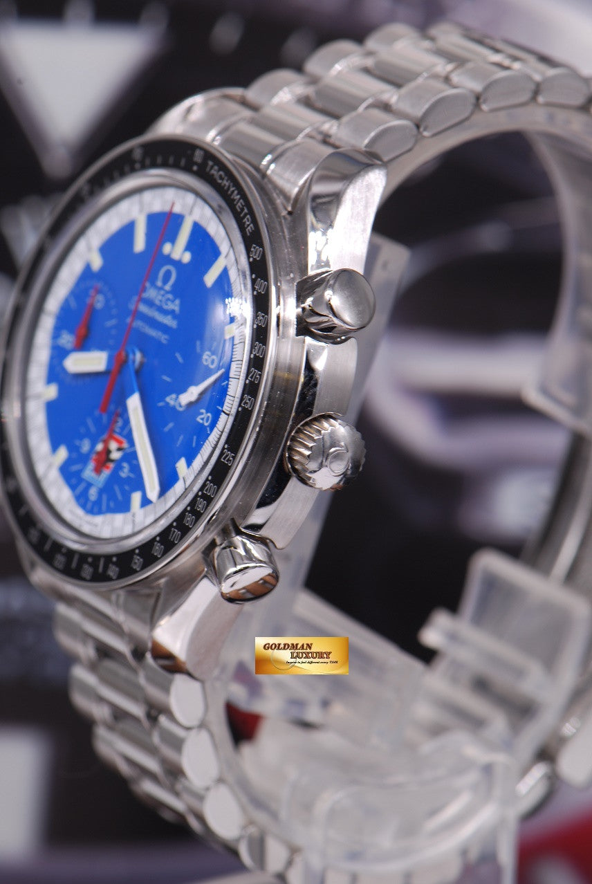 [SOLD] OMEGA SPEEDMASTER “KART RACING” BLUE CHRONOGRAPH 38mm AUTOMATIC (MINT)