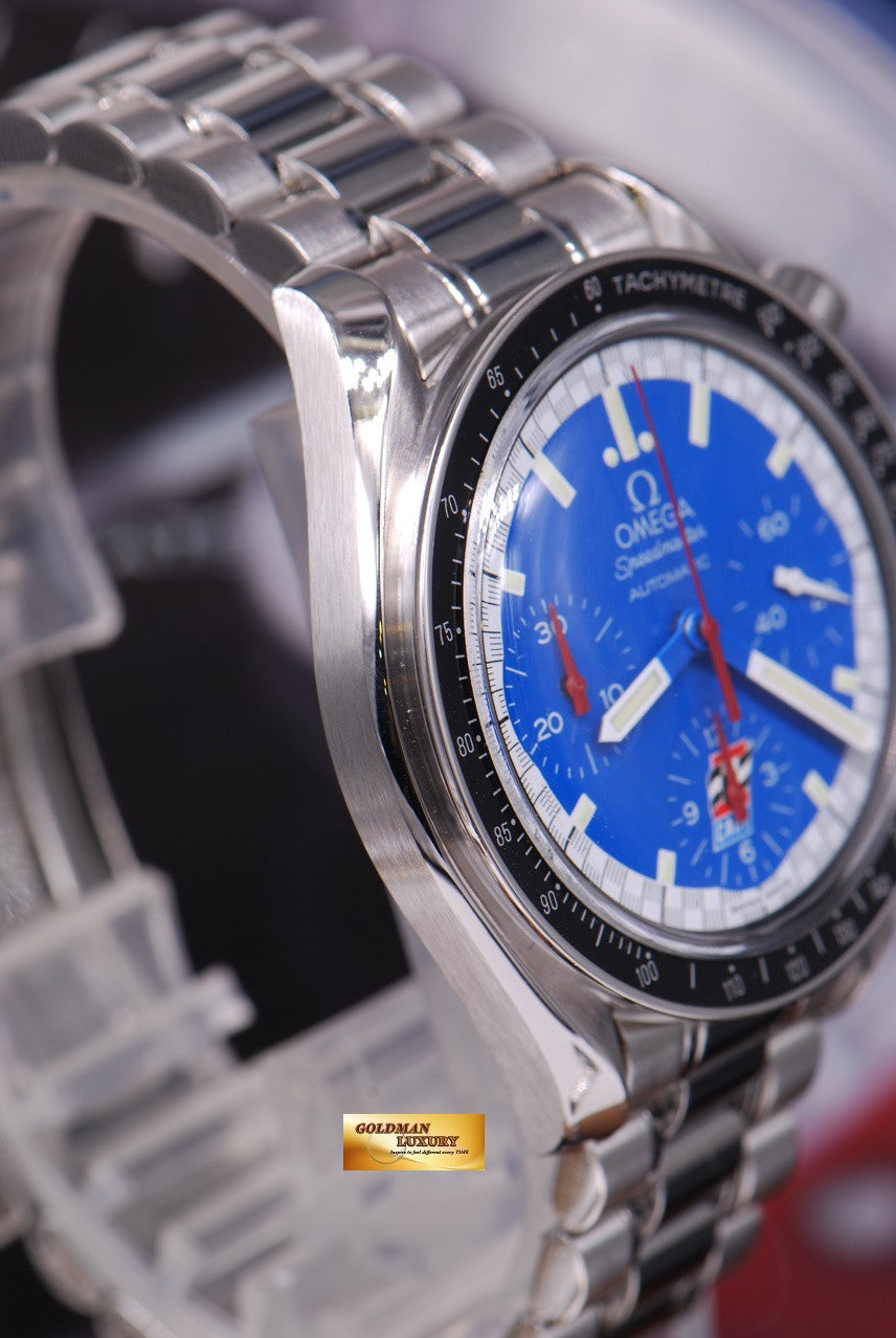 [SOLD] OMEGA SPEEDMASTER “KART RACING” BLUE CHRONOGRAPH 38mm AUTOMATIC (MINT)