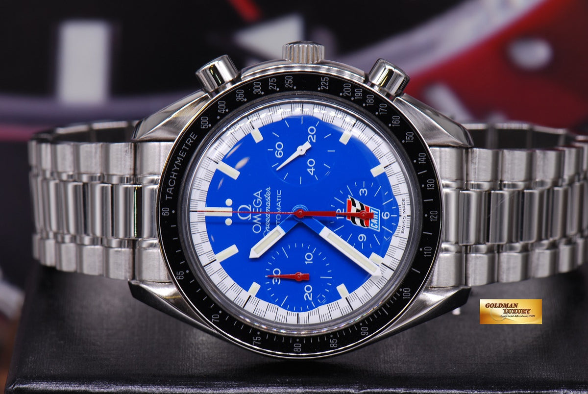 [SOLD] OMEGA SPEEDMASTER “KART RACING” BLUE CHRONOGRAPH 38mm AUTOMATIC (MINT)