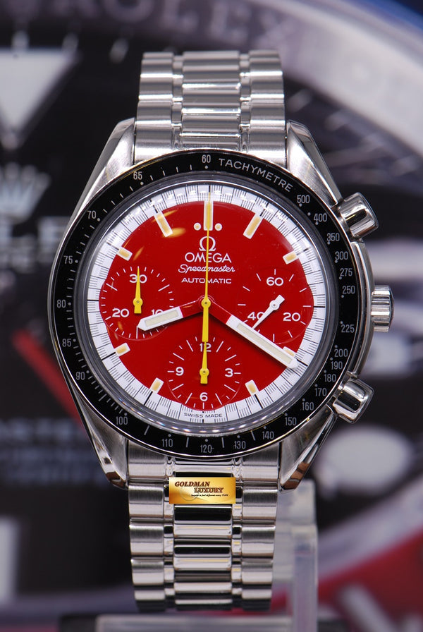 [SOLD] OMEGA SPEEDMASTER “SCHUMACHER” RED CHRONOGRAPH 38mm AUTOMATIC (MINT)