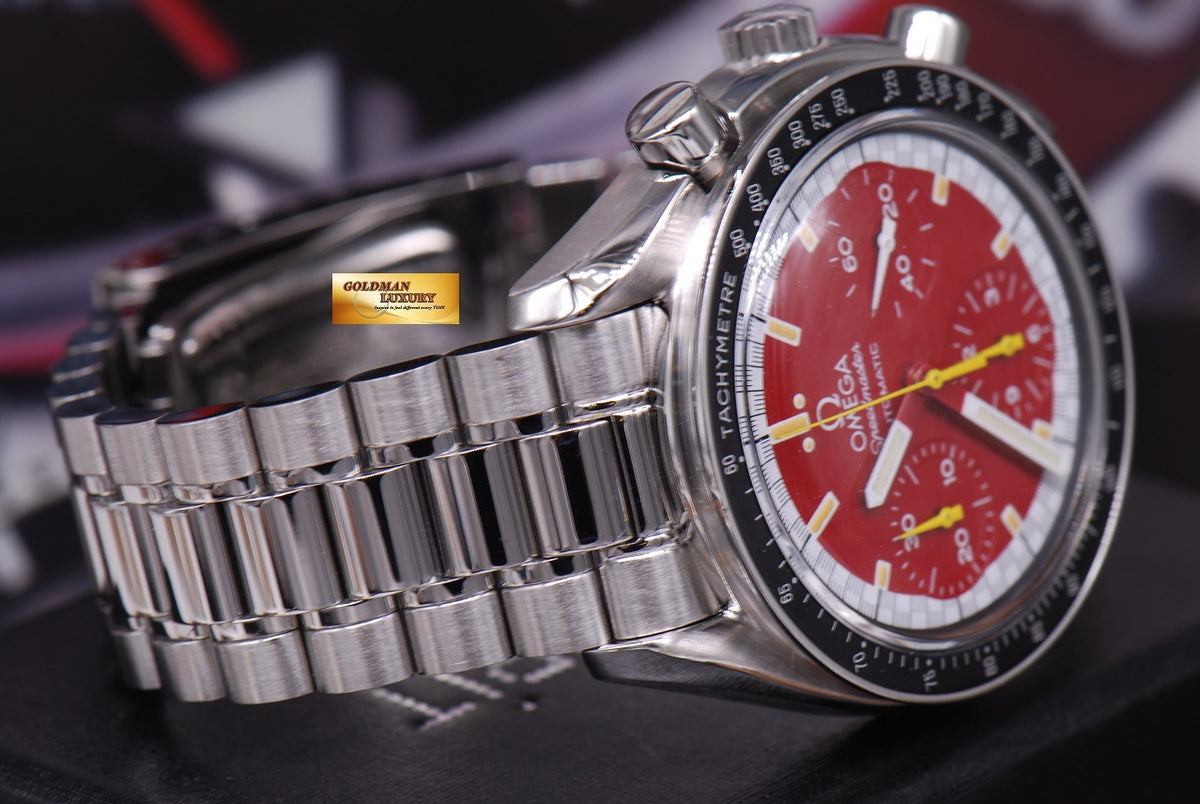 [SOLD] OMEGA SPEEDMASTER “SCHUMACHER” RED CHRONOGRAPH 38mm AUTOMATIC (MINT)