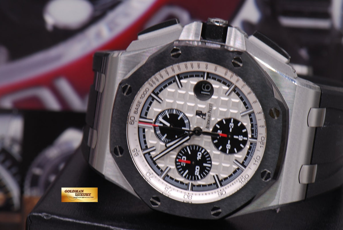 [SOLD] AUDEMARS PIGUET ROYAL OAK OFFSHORE NOVELTY CERAMIC BEZEL CHRONOGRAPH 26400SO.OO (LNIB)