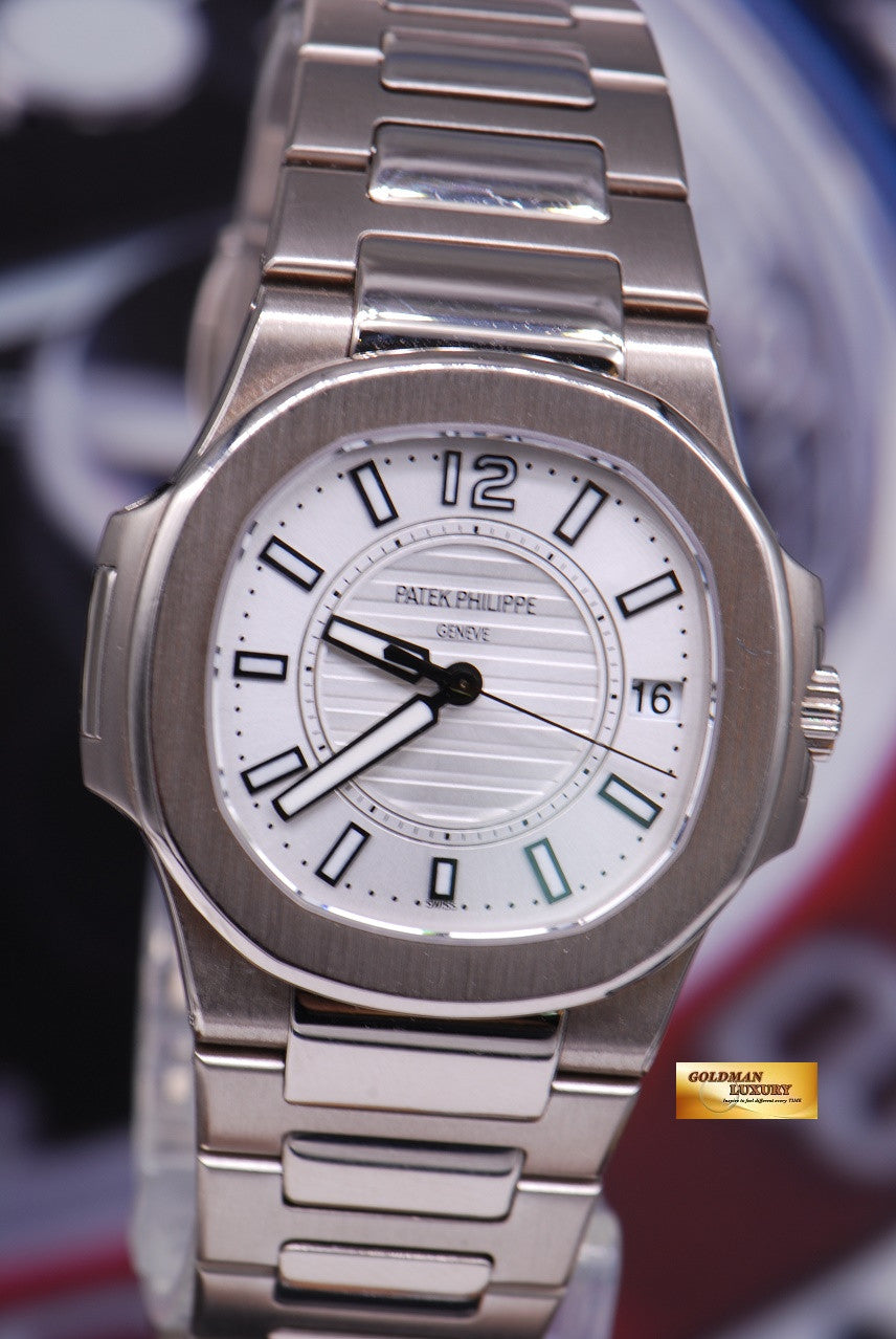 [SOLD] PATEK PHILIPPE NAUTILUS 18K WHITE GOLD LADIES QUARTZ 7011 / 1G (MINT)