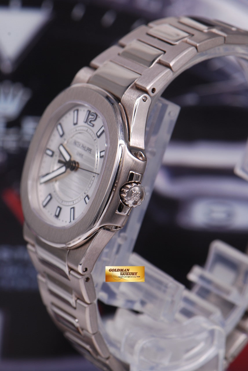 [SOLD] PATEK PHILIPPE NAUTILUS 18K WHITE GOLD LADIES QUARTZ 7011 / 1G (MINT)