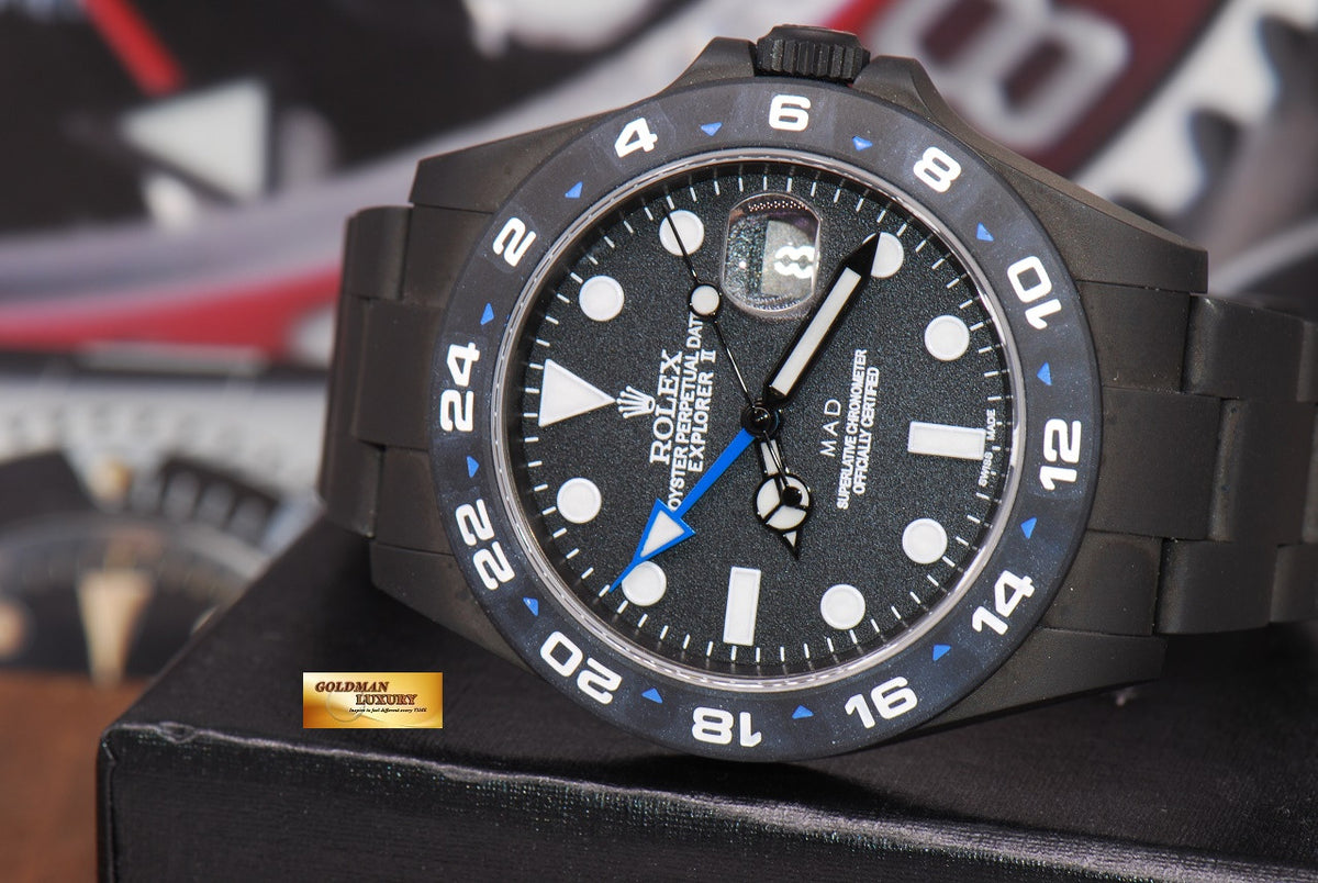 [SOLD] MAD from PARIS – XCLUSIVE Series ROLEX OYSTER PERPETUAL EXPLORER II 42mm 216570 (NEAR MINT)