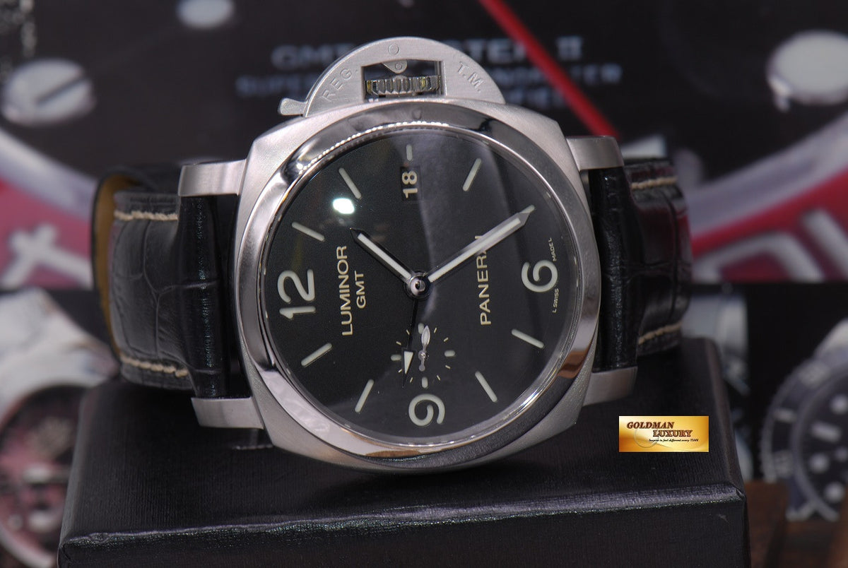 [SOLD] PANERAI LUMINOR 1950 GMT PAM 320 AUTOMATIC (MINT)