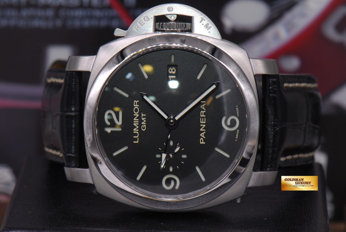 [SOLD] PANERAI LUMINOR 1950 GMT PAM 320 AUTOMATIC (MINT)