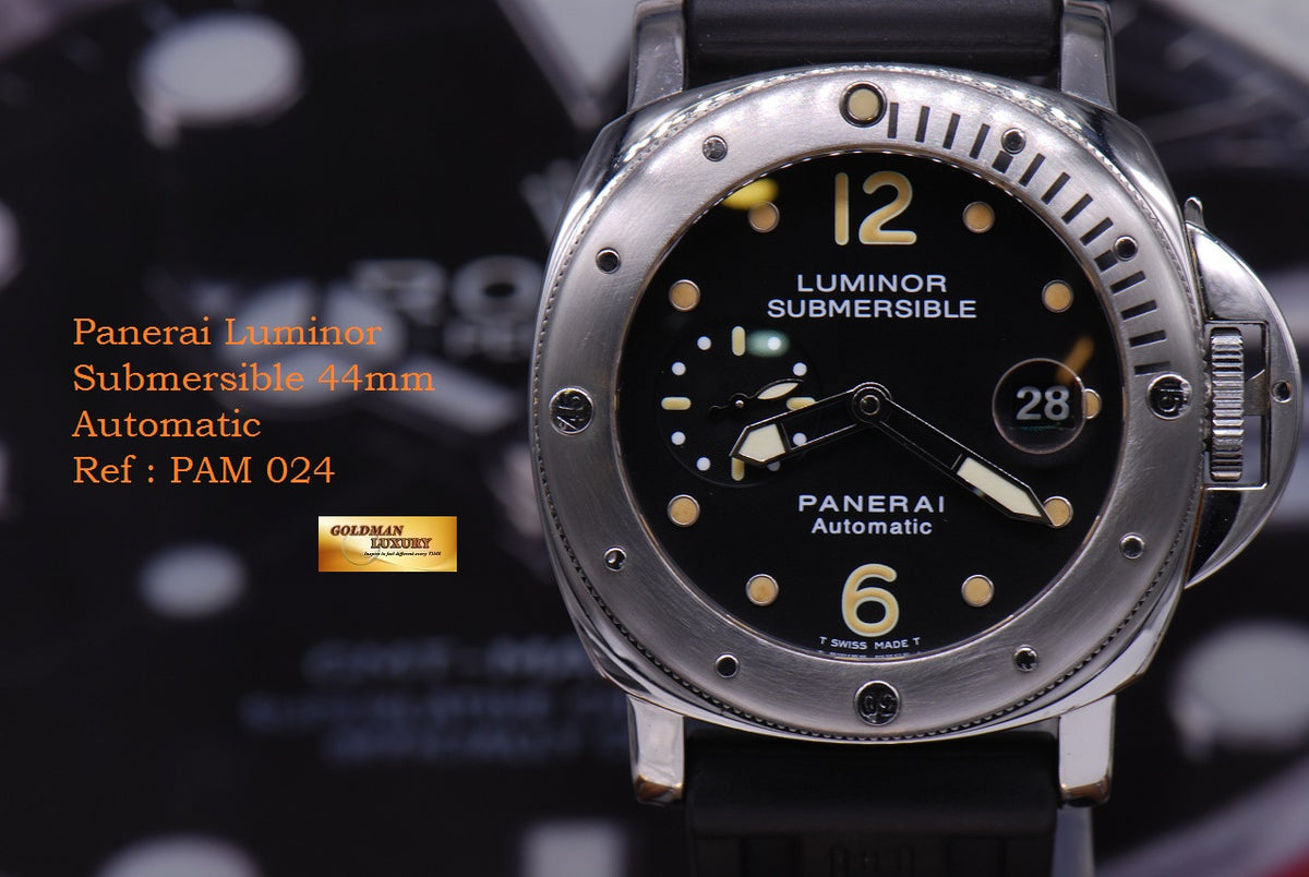 [SOLD] PANERAI LUMINOR SUBMERSIBLE PAM 24 AUTOMATIC (MINT)