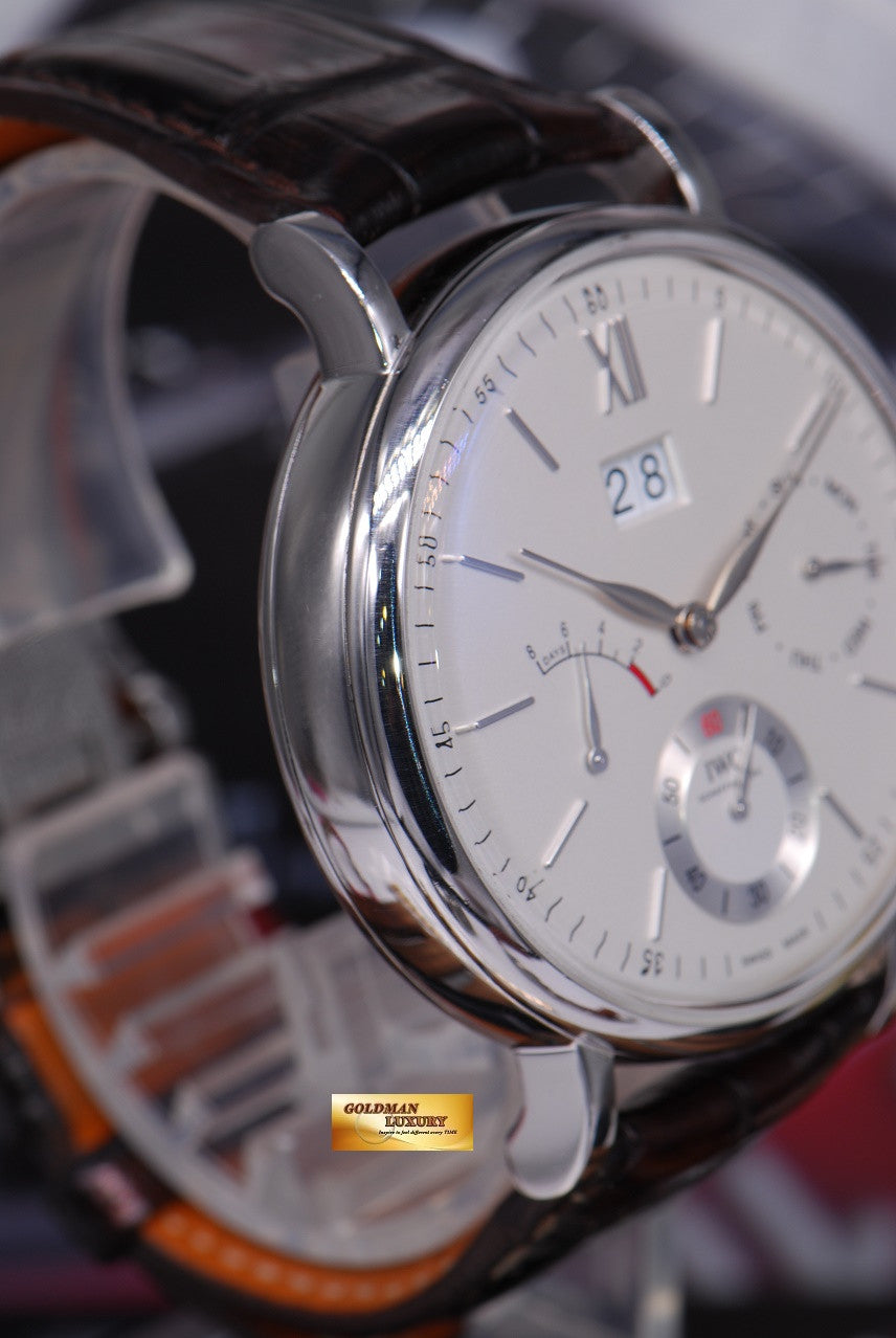 [SOLD] IWC PORTOFINO 8 DAYS POWER RESERVE BIG DATE 45mm MANUAL WINDING WHITE (MINT)