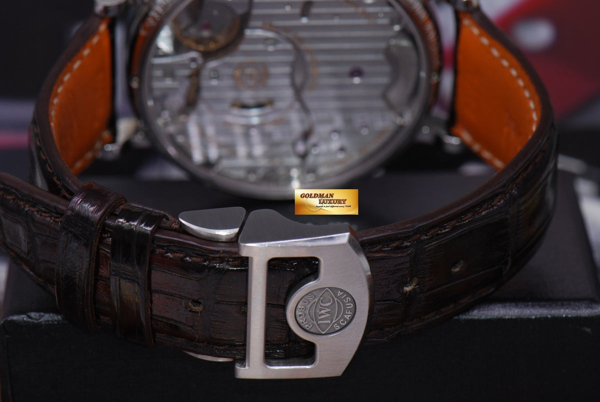 [SOLD] IWC PORTOFINO 8 DAYS POWER RESERVE BIG DATE 45mm MANUAL WINDING WHITE (MINT)