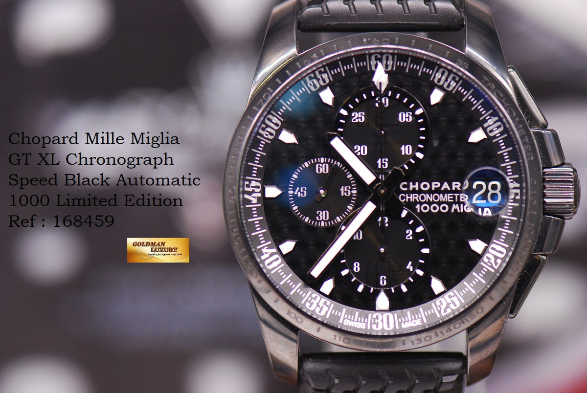 [SOLD] CHOPARD MILLE MIGLIA GTXL “SPEED BLACK” CHRONOGRAPH 44mm 1000 LIMITED EDITION (LNIB)