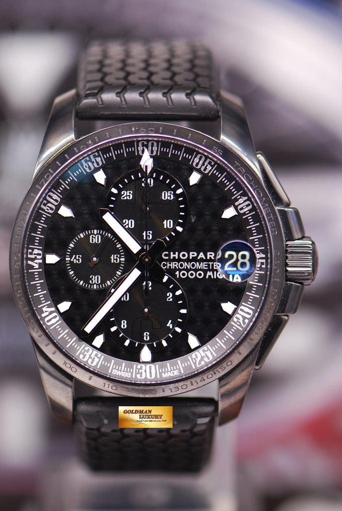 SOLD CHOPARD MILLE MIGLIA GTXL SPEED BLACK CHRONOGRAPH 44mm 1000 L Goldman Luxury