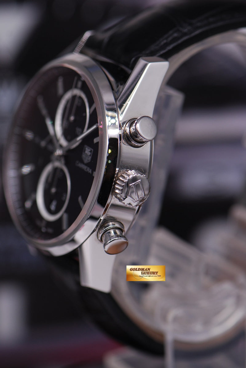 SOLD TAG HEUER CARRERA CAL.1887 CHRONOGRAPH AUTOMATIC BLACK NEAR