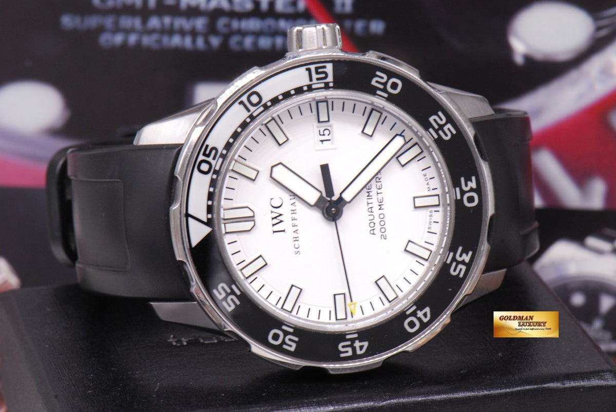 [SOLD] IWC AQUATIMER 2000m 46mm AUTOMATIC WHITE IW3568-06 (MINT)
