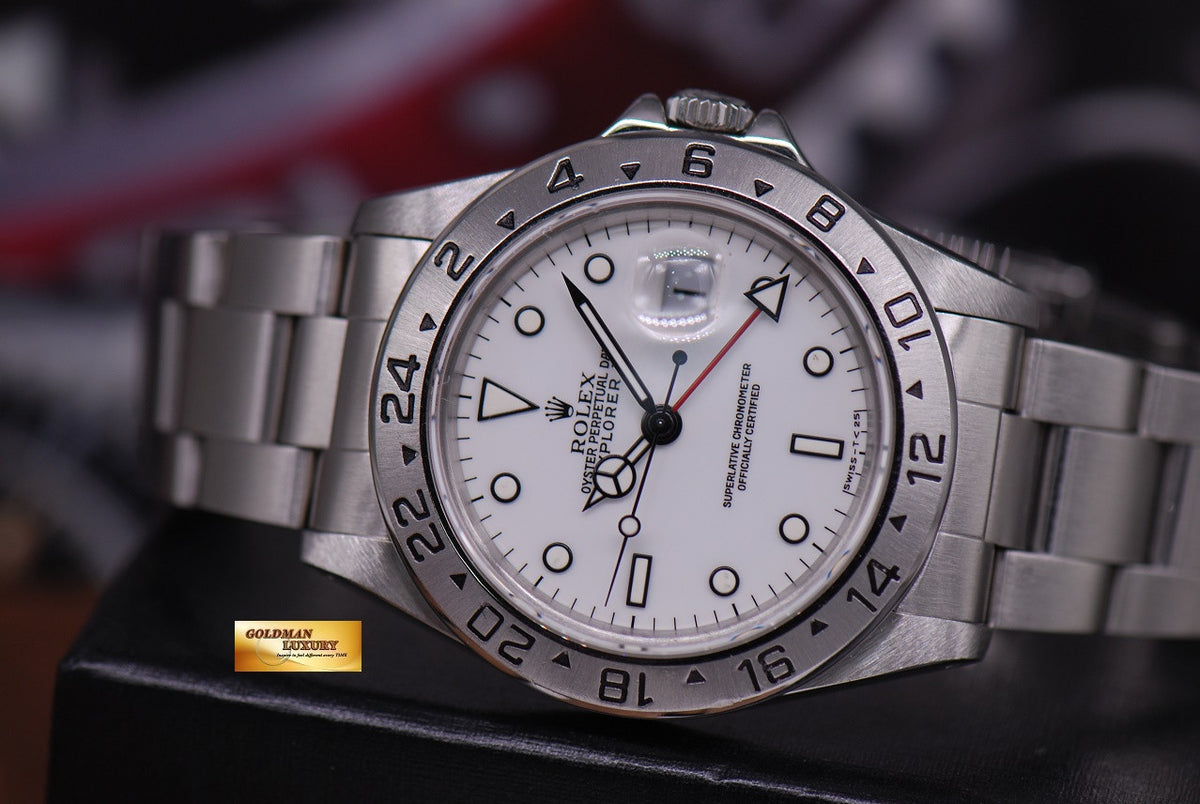 [SOLD] ROLEX OYSTER PERPETUAL EXPLORER II REF 16570 WHITE (MINT)