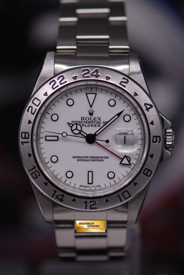 [SOLD] ROLEX OYSTER PERPETUAL EXPLORER II REF 16570 WHITE (MINT)