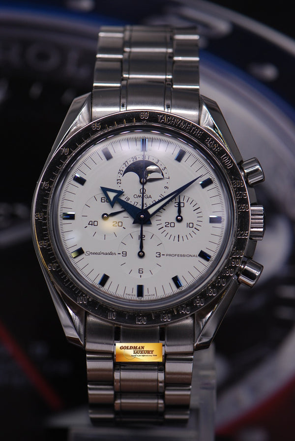 [SOLD] OMEGA SPEEDMASTER BROAD ARROW CHRONOGRAPH MOONPHASE C.1866 MANUAL Ref 3575.3000 (NEAR MINT)