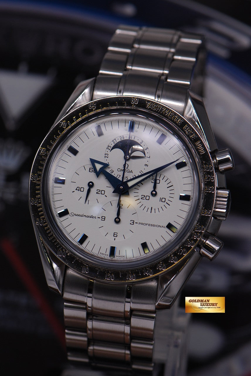 [SOLD] OMEGA SPEEDMASTER BROAD ARROW CHRONOGRAPH MOONPHASE C.1866 MANUAL Ref 3575.3000 (NEAR MINT)