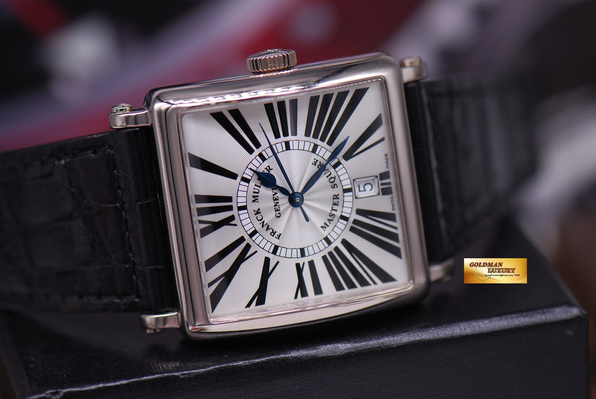 [SOLD] FRANCK MULLER MASTER SQUARE 18K WHITE GOLD AUTOMATIC 6000 H SCDT (MINT)