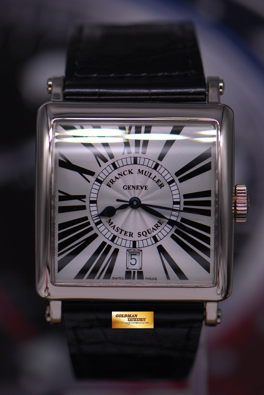 [SOLD] FRANCK MULLER MASTER SQUARE 18K WHITE GOLD AUTOMATIC 6000 H SCDT (MINT)