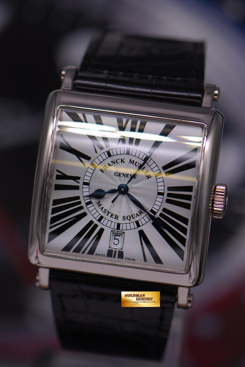 [SOLD] FRANCK MULLER MASTER SQUARE 18K WHITE GOLD AUTOMATIC 6000 H SCDT (MINT)