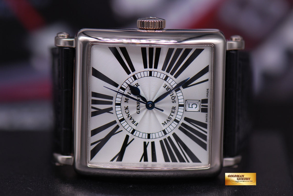 [SOLD] FRANCK MULLER MASTER SQUARE 18K WHITE GOLD AUTOMATIC 6000 H SCDT (MINT)