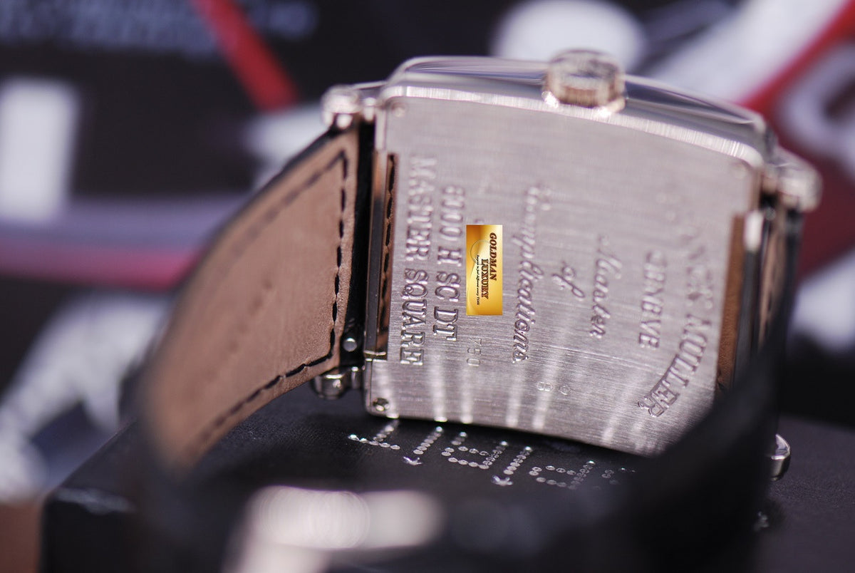 [SOLD] FRANCK MULLER MASTER SQUARE 18K WHITE GOLD AUTOMATIC 6000 H SCDT (MINT)