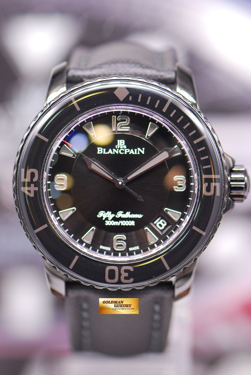 [SOLD] BLANCPAIN FIFTY FATHOM “BLACK KNIGHT” DLC COATED 45mm AUTOMATIC (MINT)