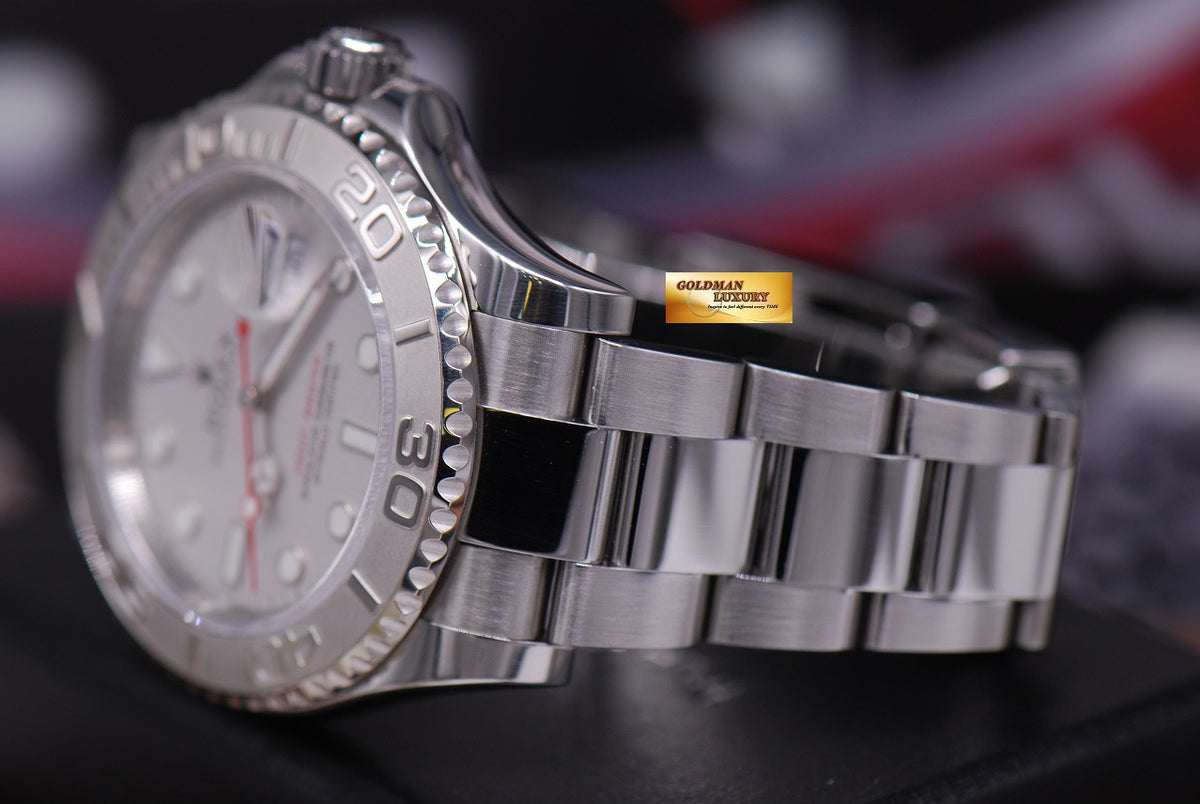 [SOLD] ROLEX OYSTER PERPETUAL YACHT MASTER Ref 116622 PLATINUM BEZEL (MINT)