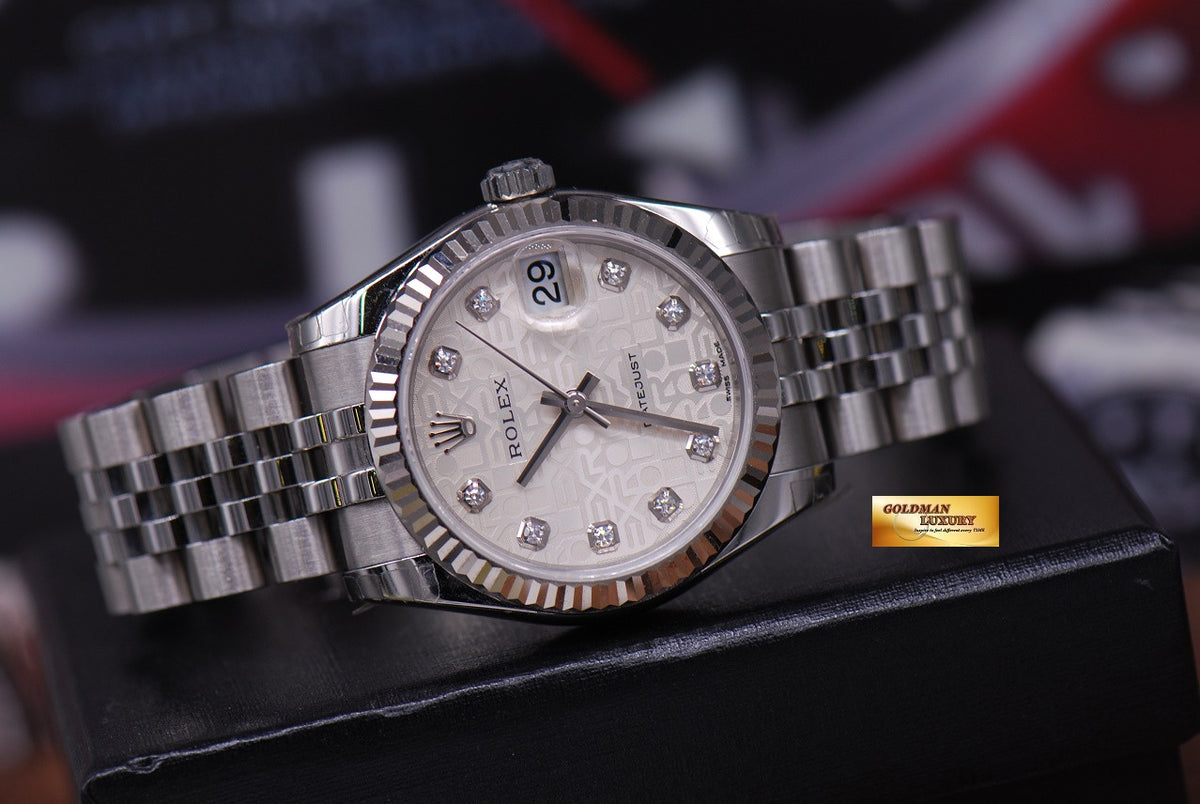 [SOLD] ROLEX OYSTER PERPETUAL DATEJUST DIAMONDS COMPUTER DIAL BOYSIZE Ref 178274 (LNIB)