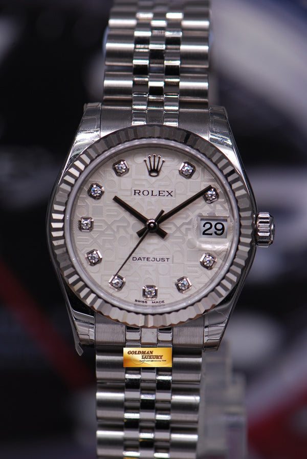 [SOLD] ROLEX OYSTER PERPETUAL DATEJUST DIAMONDS COMPUTER DIAL BOYSIZE Ref 178274 (LNIB)