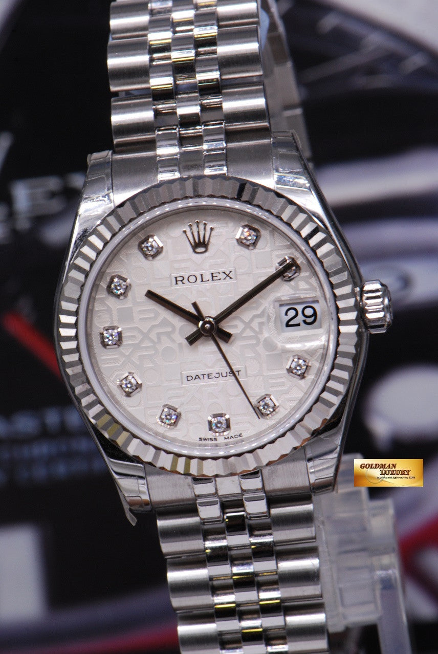 [SOLD] ROLEX OYSTER PERPETUAL DATEJUST DIAMONDS COMPUTER DIAL BOYSIZE Ref 178274 (LNIB)
