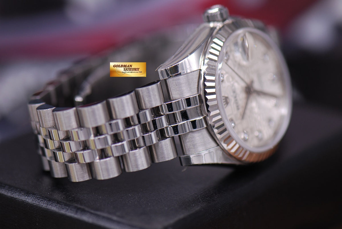 [SOLD] ROLEX OYSTER PERPETUAL DATEJUST DIAMONDS COMPUTER DIAL BOYSIZE Ref 178274 (LNIB)